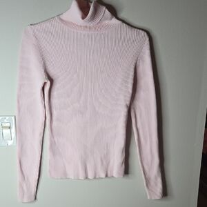 Gap Vintage Womens Turtleneck Sz Med Baby Pink